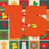 Adventskalender 2018 15 weihanchtliche Motive mit Ziffer 15