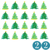 Adventskalender 2018 22 Tannenbäume mit Ziffer 22
