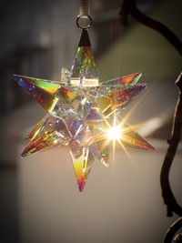 Weihnachtsstern aus Kristall