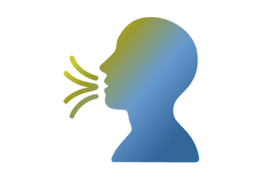 Piktogram: Person atmet Piktogram: Person atmet