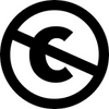 Das Bild zeigt das Symbol für eine offene Lizenz mittels eines durchgestrichenen "C".