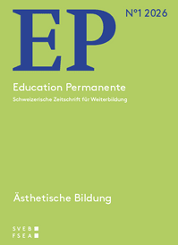 Cover der Zeitschrift Education Permanente zum Thema Ästhetische Bildung