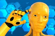 Das Bild zeigt einen gelben Roboterkopf.