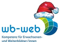 wb-web Logo mit Weihnachtsmütze