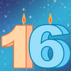 Adventskalender 2018 16 Ziffer 16 mit brennenden Dochten