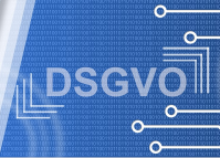 Grafik mit der Aufschrift "DSGVO"
