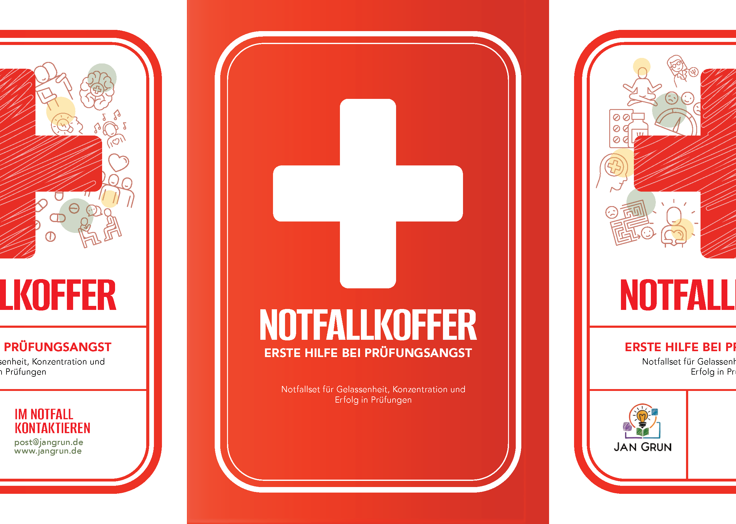 Ansichtsgrafik: Ein Notfallkoffer gegen Prüfungsangst. Ansichtsgrafik: Ein Notfallkoffer gegen Prüfungsangst.