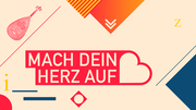Das Bild zeigt das Logo der Aktion "Mach dein Herz auf" von der Deutschen Welle.