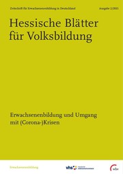 Das Bild zeigt das Cover der aktuellen Ausgabe der Hessischen Blätter für Volksbildung 2/2021.