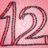 Adventskalender 2018 12 Strahlender Stern mit Ziffer 12