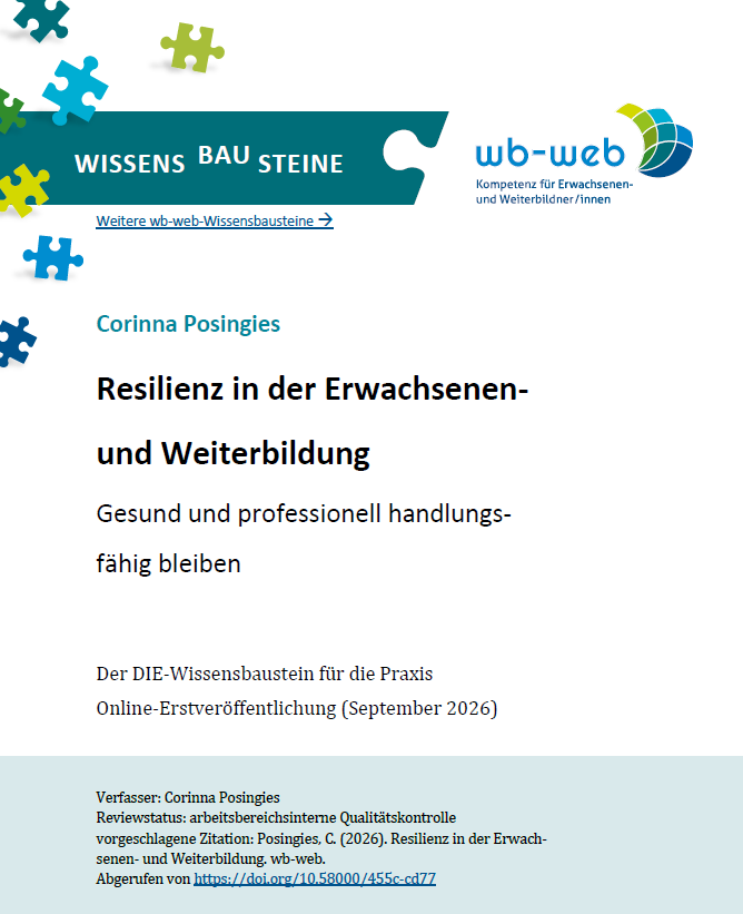 Deckblatt des Wissensbausteins