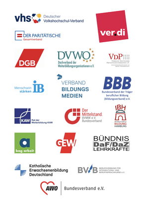 Logos der Verbände die das Forderungspapaier unterzeichneten