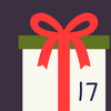 Adventskalender 2018 17 Geschenkpaket mit der Ziffer 17