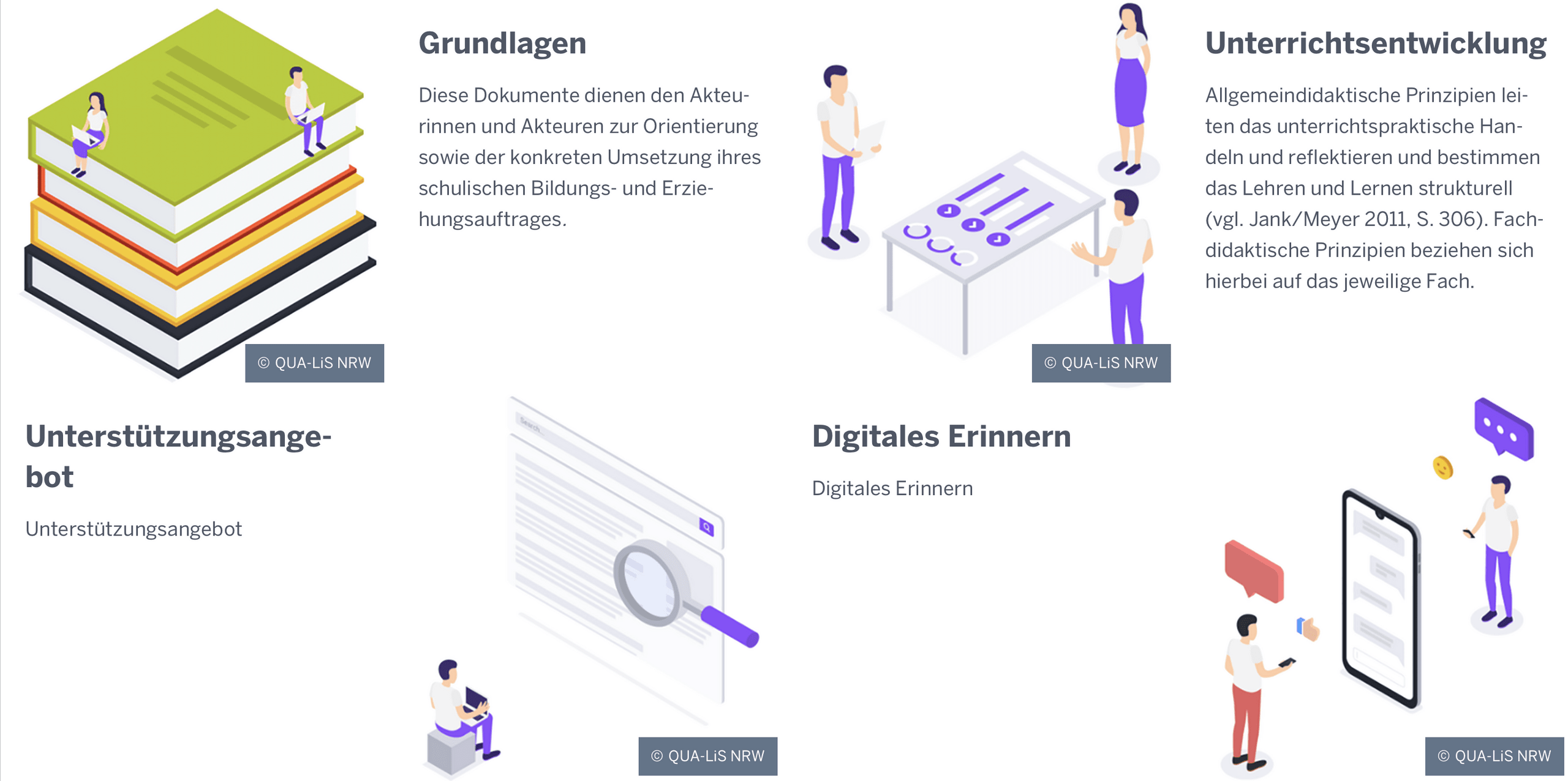 Screenshot der Webseite zu historisch-politischer Bildung