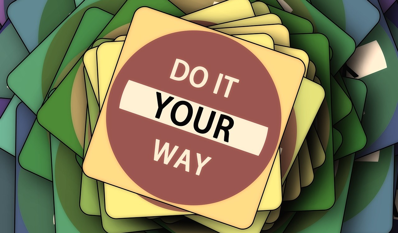 Die Grafik zeigt den Spruch "Do it your way".