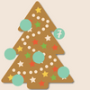 Adventskalender 2018 7 Weihnachtsbaum aus Lebkuchen mit Ziffer 7