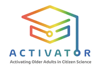 Das Logo des Projekts Activator - Activating Older Adults in Citizen Science ist hier zu sehen. 