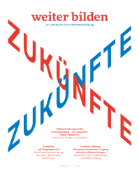 Cover der Zeitschrift weiter bilden zum Thema Zukünfte