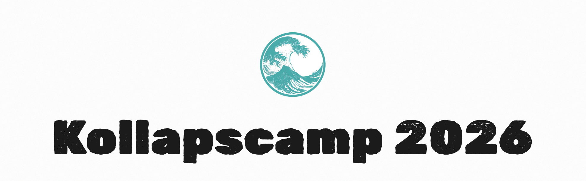 Screenshot der Webseite des Kollapscamp mit Logo