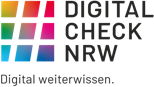 Das Bild zeigt das Logo des Digitalchecks NRW.