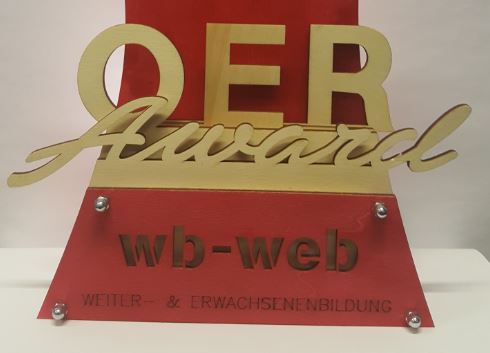 So sieht er aus: der OER Award für wb-web
